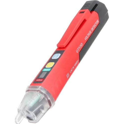LED Light Electrical Tester Pen UNI-T 90~1000V Non-Contact AC Power Outlet Voltage Indicator Electric Tester Volt Alert Pen