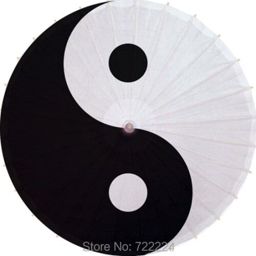 Dia 84cm Chinese Religious Totem Taoist Yin and Yang gossip pattern Waterproof Parasol Decorition Props Oiled Paper Umbrella
