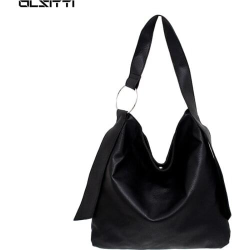 OLSITTI High Quality Leather Handbag Casual Shoulder Crossbody Bags for Women 2020 Luxury Designer Ladies Large Capacity Tote