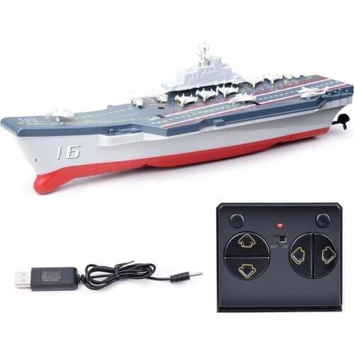 2.4G Mini RC Boat Warship Model Simulation Navy Battleship-Aquatic Speedboat Toy Decorative Ornaments Kids Gifts Toy Accessories