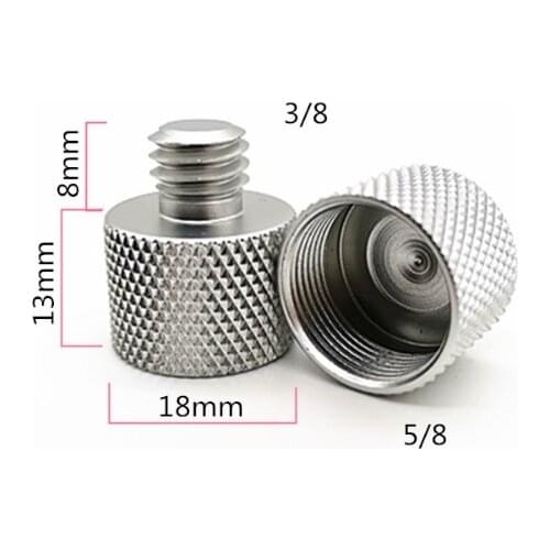 2 Pieces 3/8 to 5/8 Microphone Stand Adapter, Male to Female Threaded Microphone Stand Adapter, Screw Adapter from Camera Monito