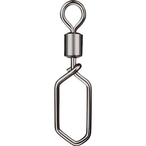 30pcs/lot Stainless Steel Fishing Connector Pin Bearing Rolling Swivel Snap Pins Fishing Accessories Interlock Snap Tackle