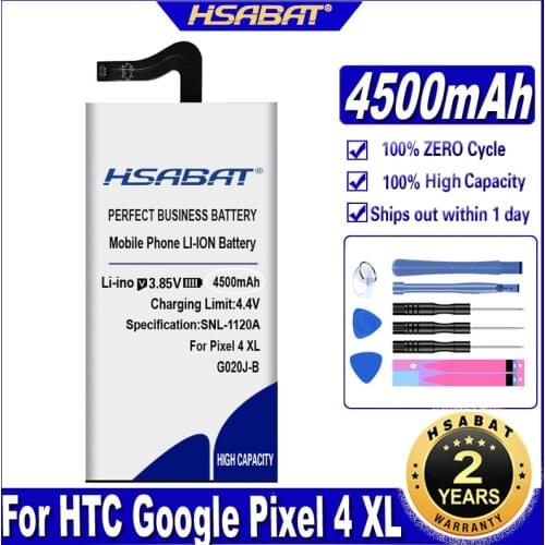 HSABAT G020J-B 4200mAh Battery for HTC Google Pixel 4 XL / Pixel4 XL Batteries