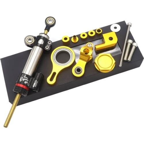 CNC Aluminum Adjustable Motorcycles Steering Stabilize Damper Bracket Mount For YAMAHA YZF R6 2006-2017