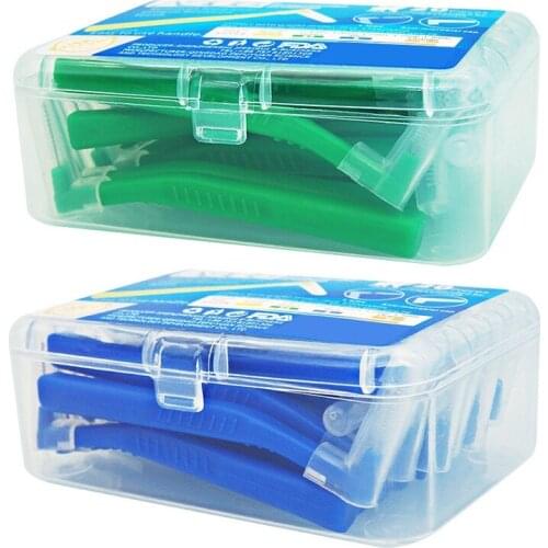 ASUS L Shape Push-Pull Interdental Brush 40Pcs Oral Care Teeth Whitening Tooth Pick Tooth Orthodontic Toothpick Toothbrus