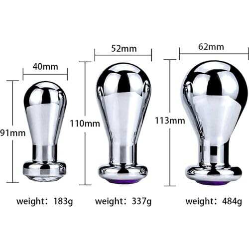 Heavy Big Anal Plug Stainless Steel Huge Metal Butt Plug,Anal Balls Plug Expansion Prostata Massage For Women Men Buttplug