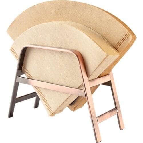 Coffee Filter Holder Hand Drip Coffee Filter Paper Dispenser Storage Stand Hand Coffee Making Accessories Storage Shelf