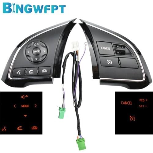 Steering Wheel Control Button Audio Volume Cruise Switch For Mirage 2016 For Mitsubishi Outlander 2016-2020