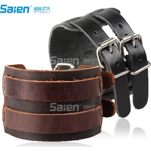 Brown Wrap Bracelets for Men and Women, Multi-strand Wood Beads Leather Wristbands
