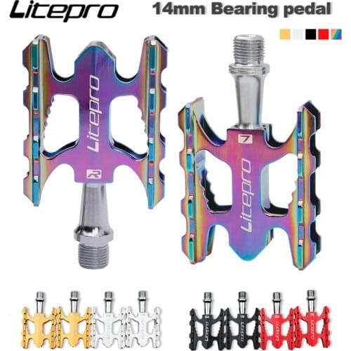 Litepro Bike Pedal Sealed Bearing Aluminum Alloy Non-slip MTB Road Bike BMX Universal Bicycle Pedal For Brompton Fnhon