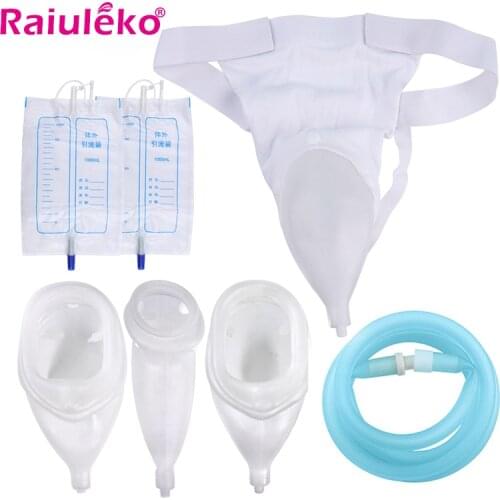 Reusable Urine Collector Urine Bag Urinal Pee Holder Collector for Urinary Incontinence Bedridden Patients Urination Catheter
