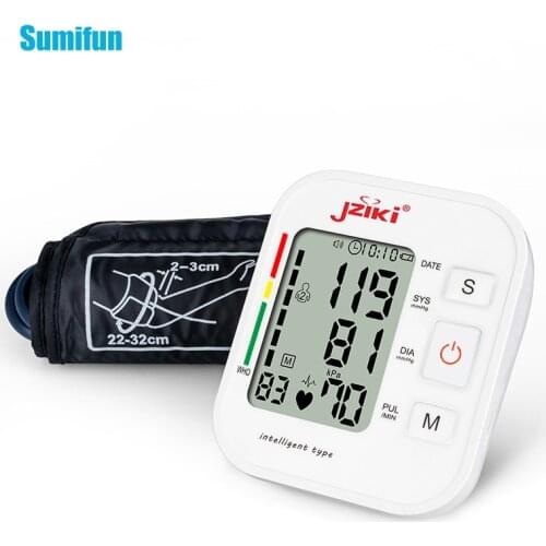 1pcs Upper Arm Hypertension Heart Rate Testing Equipment Blood Pressure Monitor Home Use Health Medical Machine Without Voice