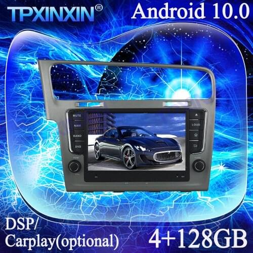 4+128G Android 10.0 PX6 For VW Golf 7 2013-2018 Carplay DSP Multimedia Player Tape Recorder GPS Navi Stereo Auto Radio Head Unit