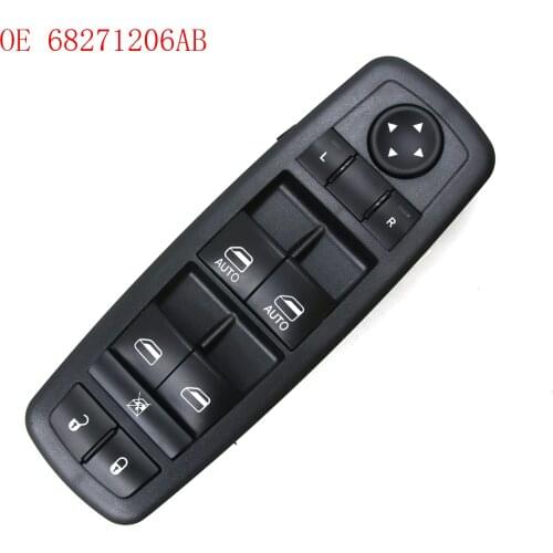 NEW Window Switch Replace for 2015 - 2017 CHRYSLER 2002015-19 Jeep Cherokee OE 68271206AB 68271206AA