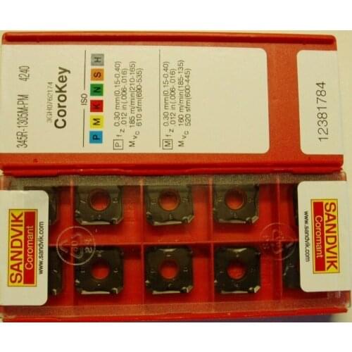 ORIGINAL 10PCS CARBIDE INSERT 345R-1305M-PM4240