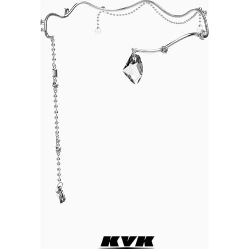 KVK Necklace womens clavicle chain 2021 new ins fashion niche design collar high level simple net red jewelry