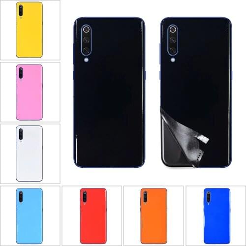 Glossy Skin Ice Film For Xiaomi Redmi Note 9 5G Back Film Cover For Redmi Note 7 8 K30 Ultra K20 Pro Bright Surface Rear Sticker