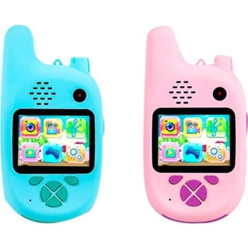 Portable Kids Walkie Talkies Kids Toy HD digital camera gift dual-lens sports mini camera MP3 game Interactive Toys