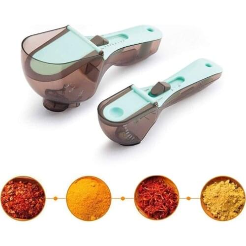 Adjustable Kitchen Measuring Spoon Digital Teaspoon Coffee Sugar Scoop Cake Baking Measuring Cups Kitchen Cooking Baking Tools