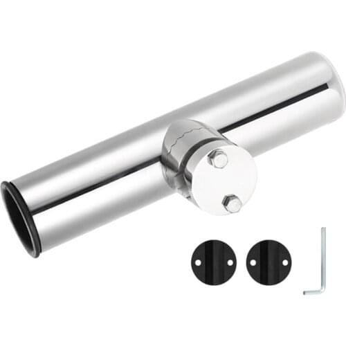 Stainless Clamp Rod Holder Steel Mount Fishing Rod Holder Yacht Fishing Bracket Boat Fishing Rod Holder with Clamp