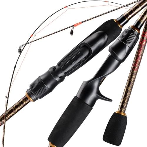 Sougayilang 5 Section Portable Fishing Rod1.8-2.4m Ultralight Carbon Fiber Spinning/Casting Travel Fishing Rods Fishing Tackle