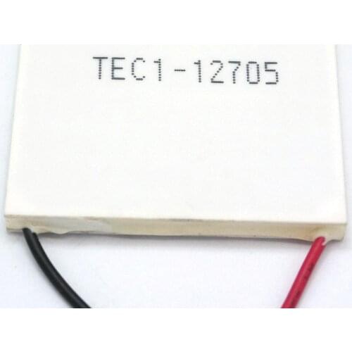 TEC1-12705 Heatsink Thermoelectric Cooler Peltier Cooling Plate 50x50mm Refrigeration Module