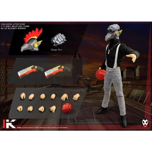 Tronzo Dasin Model EARTHTOYS Funny BasketBall Player Mr.K Chicken Head Real Cloth Movable PVC Action Figure Model Doll Toys