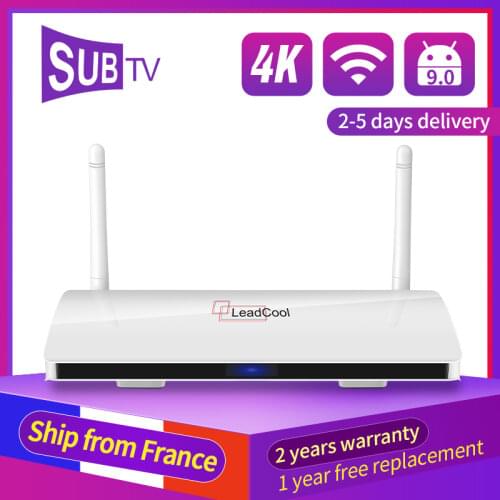 Leadcool SUB Android 9.0 Smart TV BOX Amlogic S905W Quad Core Smart TV Box With WiFi 2.4G 1G 8G 2G 16G 4K Digital TV Set Top Box