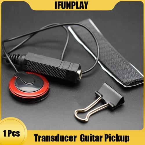 Guitar Pickup Buzzer Contact Microphone Piezo Transducer for Classical Acoustic Guitar Ukulele Mandolin Instruments Part