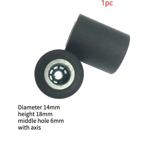 1pc pinch roller belt pulley with bearing for VCR tape recorder audio player 14x18x6mm
