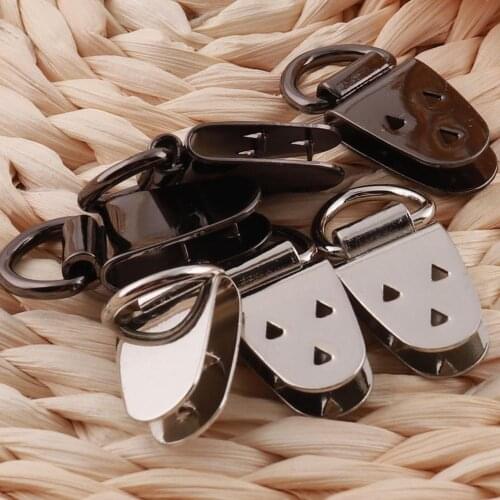 10 PCS Silver/Black D Ring Hangers,3 Hole Strap Hangers,D-Ring Picture Frame Strap Hangers,Picture Photo Frame-1"(25mm)