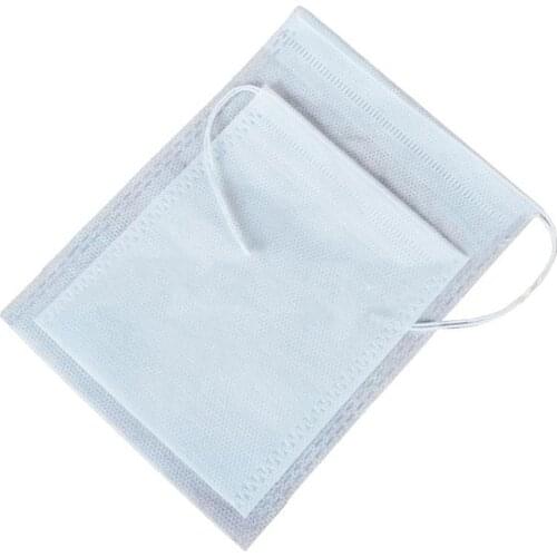 100Pcs Empty Disposable Drawstring Non-Woven Fabric Tea Herb Filter Bag Pouch
