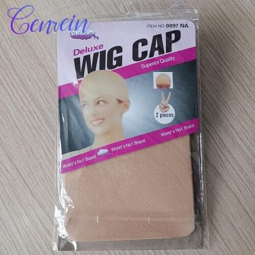 2Pcs High Quality Brown Christmas Cosplay Wig Caps Stocking Elastic Liner Mesh For Making Wig