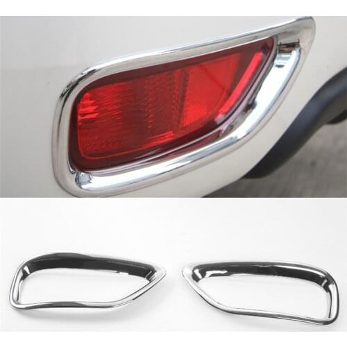 2Pcs ABS Rear Foglight Frame Cover fits for Nissan Patrol Y62 2017 Car Styling Accessories