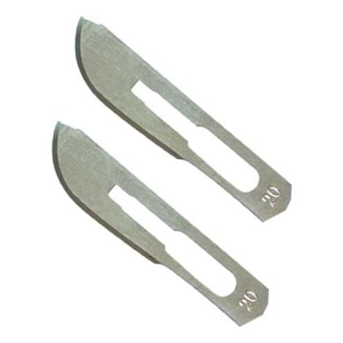 20 Pcs 20# Surgical Blades For Scalpel Use Hard Carbon Steel Material Replacementable Sculpture Carving Blade Outdoor
