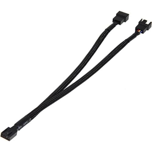 4 Pcs 4Pin PWM To Dual PWM Computer Case Fan Power Y-Splitter Adapter Cable