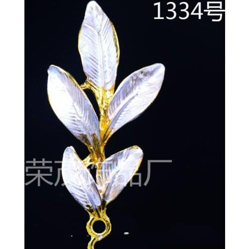 50PCS 47*23MM Gold color Brass Tree leaf leaves Charms FOR DIY Wedding Jewelry Findings Jewelry Accessories wholesale