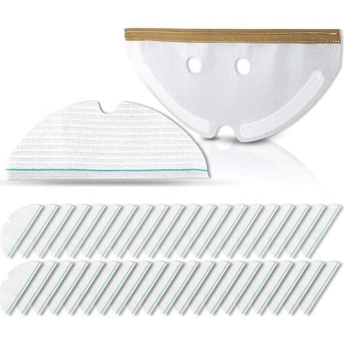 50 PCS Disposable Mop Cloth Mopping Pad Replacement Parts For Roborock For Xiaomi Roborock Sweeping