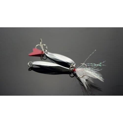 7g-20g/5.3cm-6.8cm Beveling Chamfer Paillette Fishing Lure Stosh Bait Triple Hooks hard Metal wire bait,Spoon Rotation sequins