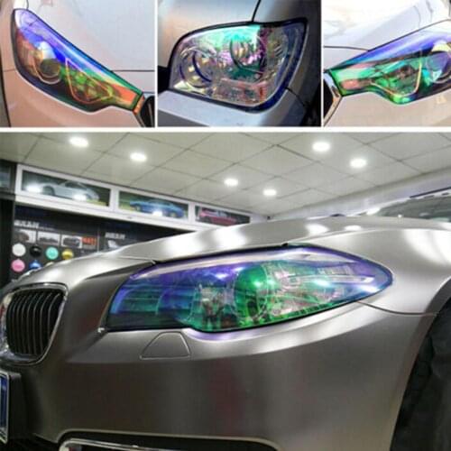 Car Headlight Taillight Fog Light Sticker Tint Protector Decals Film Vinyl Wrap Q2I8