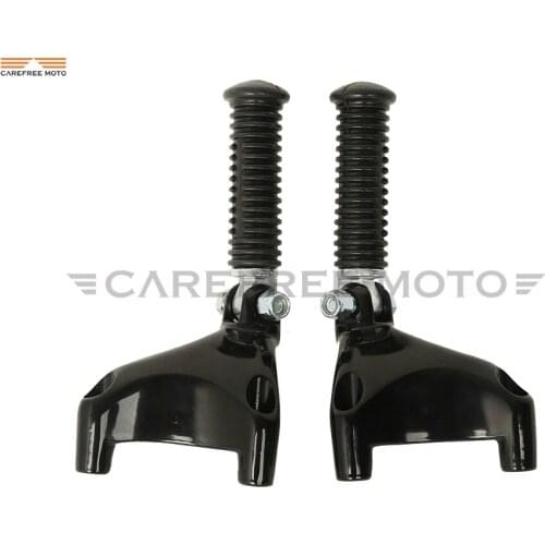 Black Motorcycle Rear Foot Peg Moto Passenger Foot Rest Mount Kit Case for Harley Sportster 883 1200 XL 2004 2005 2006-2013