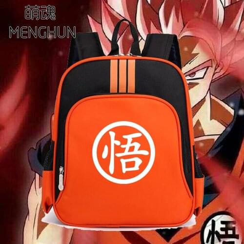 Kid backpack kindergarten backpack lovely kid school bag Master Roshi goku words printing backpack kid backpacks