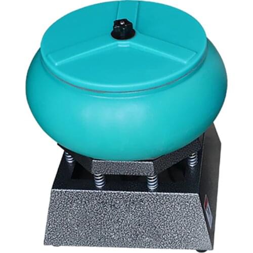 350W 17Inch Electric Vibrating Tumbler Vibratory Rock Tumbler Bowl Tumbling Polishing machine Pearl Metal Finishing Polisher