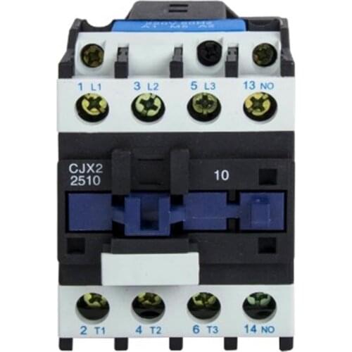 AC Contactor CJX2-2510 LC1D 25a 3P+1NO Normal Open Din Rail Mounting Motor Magnetic Contactor silver катушка Италия olab ac 230v