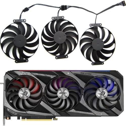 Free Shipping 95mm T129215SU 12V 0.5A 7Pin Graphic Card Cooler Fans For ASUS ROG STRIX-GeForce RTX 3070 3080 3090 Fan