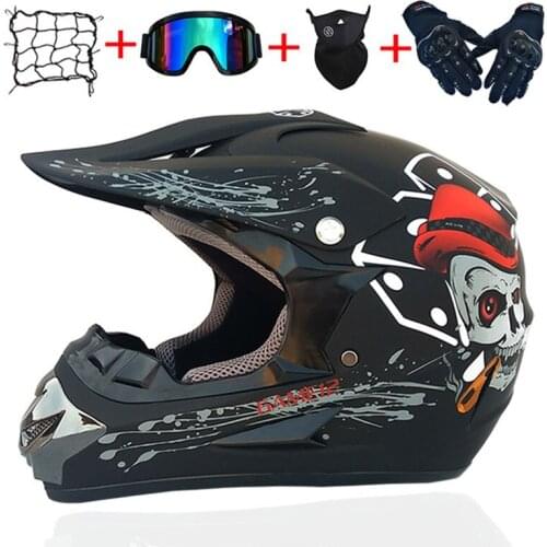 Personality four seasons motorcycle cross country helmet men and women battery car mountain motorcycle full helmet DH speed drop