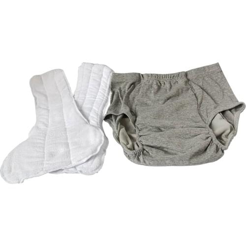 Washable Reusable Underwear Incontinence for Old Patient Absorbency Aid Washable Women Menstrual Period Briefs