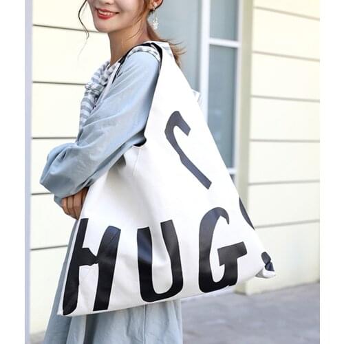 2020 new Women Bags Bolso Fashion Womens Large Capacity Canvas Beach Handbag Stundent Shoulder Handbag Luxury Sac A Main