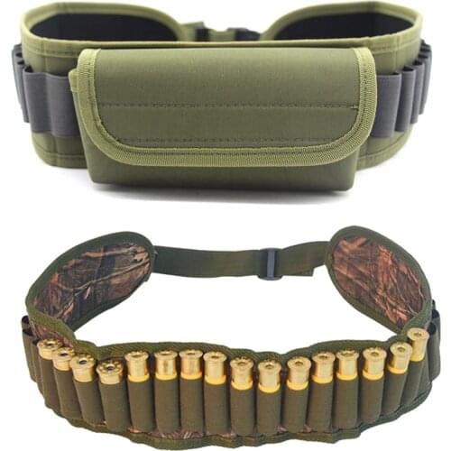 Hunting Shotgun 30 Rounds Bandolier Belt 12 Gauge Ammo Holder Belt Shell Cartridge Pouch Carrier Tactical Shooting Accessories
