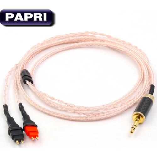 PAPRI 2.5MM/3.5MM /4.4MM 6N OCC+ Silver Plated Headphone Upgraded Replacement Cable For HD600 HD650 HD525 HD545 HD565 HD580